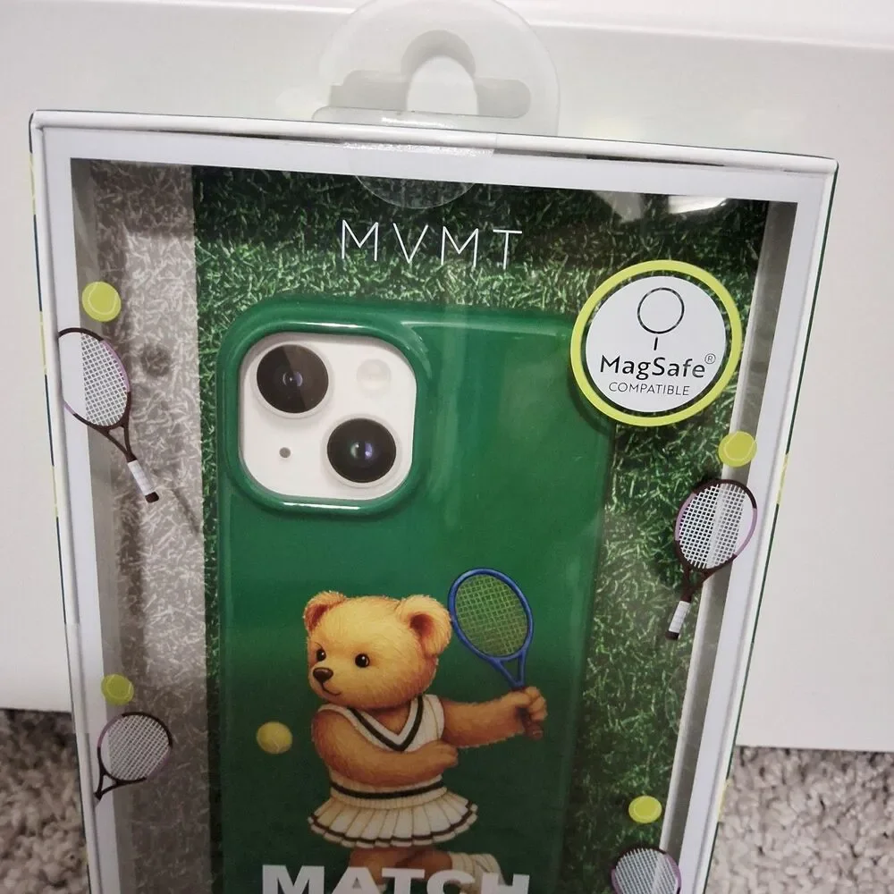 iPhone 15/14/13 MVMT Match Point Tennis Protective MagSafe Cellphone Case Green